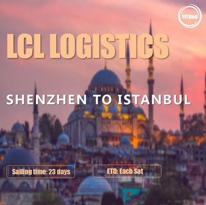 WIFFA NVOCC Less Than Container Load Shipping From Shenzhen To Istanbul Turkey