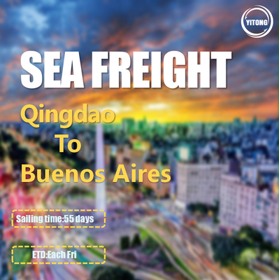 55 Days Global Sea Freight Logistics From Qingdao To Buenos Aires Argentina