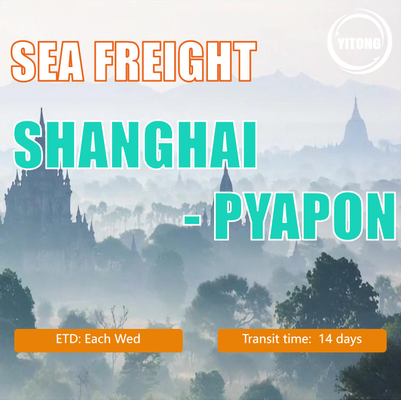 Fast Shipping Professional FCL LCL Sea Freight Forwarder From China To Myanmar